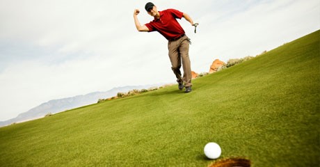 Finding the rhythm to the putting stroke