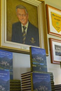 1) A portrait of the Late Dr. Michael Slazenger, Chairman and Chief Executive of Powerscourt Estate, who oversaw the development of the 2 golf courses at Powerscourt.
